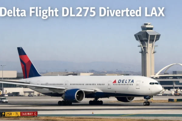 delta flight dl275 diverted lax
