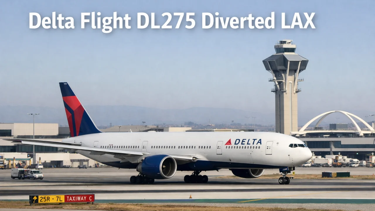 delta flight dl275 diverted lax