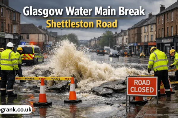glasgow water main break shettleston road