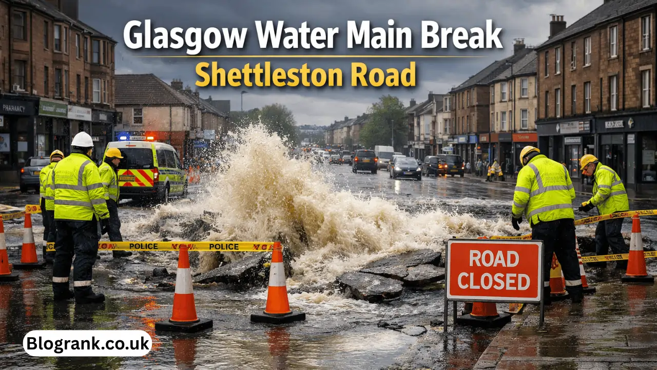 glasgow water main break shettleston road