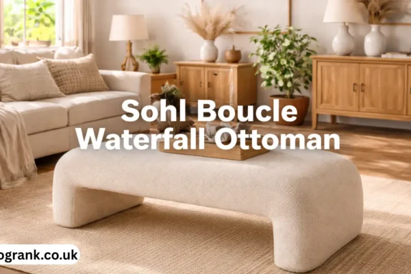 sohl boucle waterfall ottoman