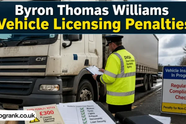 byron thomas williams vehicle licensing penalties