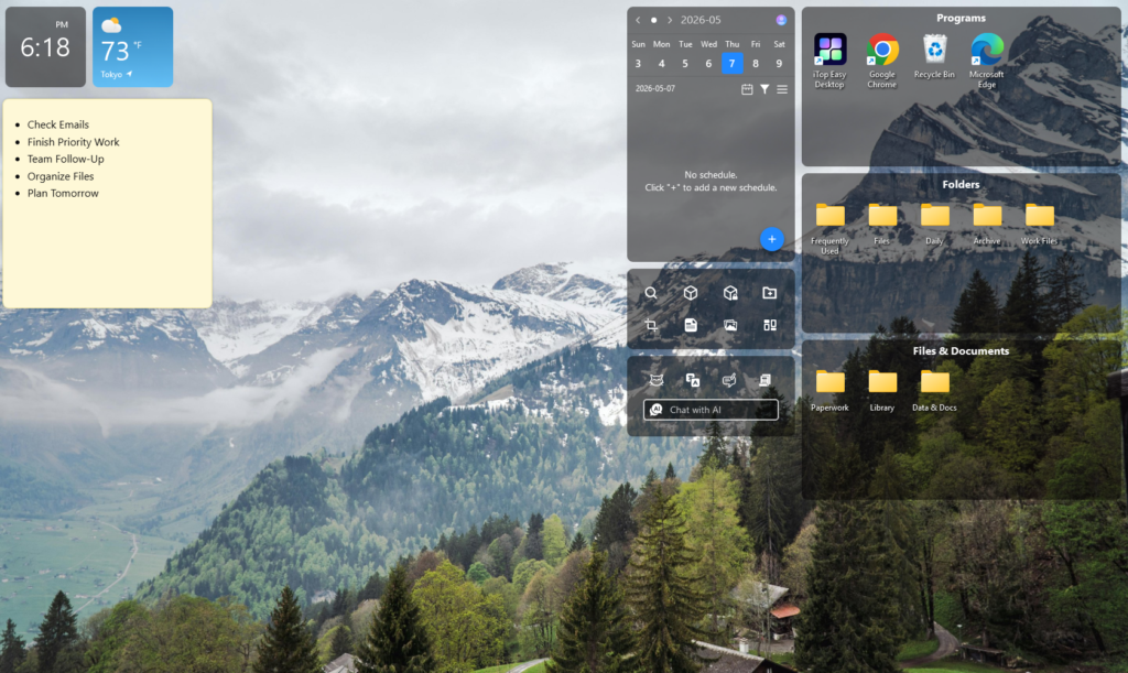 How to Clean Up a Messy Desktop and Stay Organized Using iTop Easy Desktop